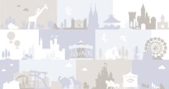 Giấy dán tường cho bé gái