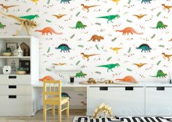 Giấy dán tường trẻ em khủng long