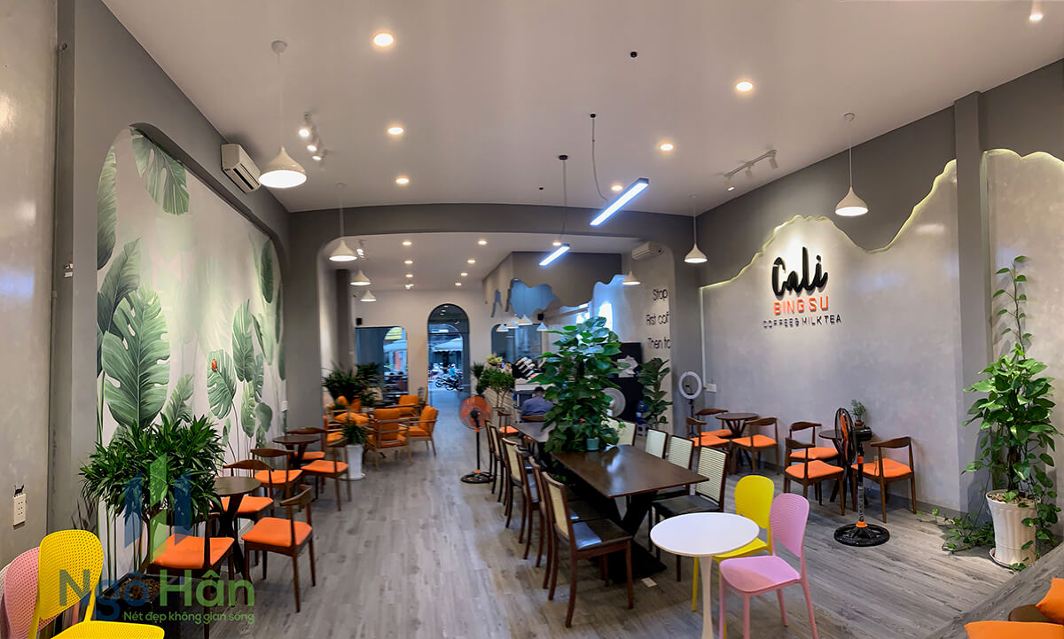 Không gian tổng thể trà sữa Bing Su