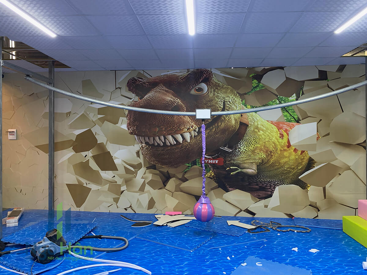 Tranh 3d khủng long cho bé