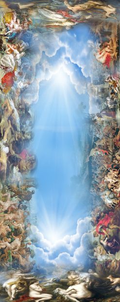 Tranh dán trần 3d 3002