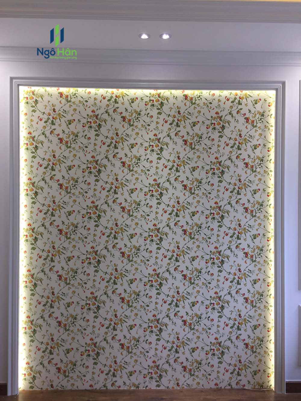 Giấy dán tường điểm nhấn phòng ngủ