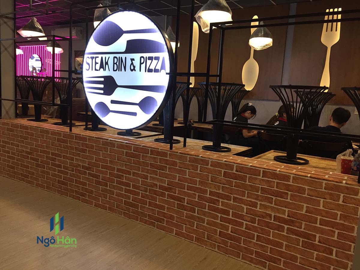 Thi công giấy dán tường quán ăn Quận Tân Bình