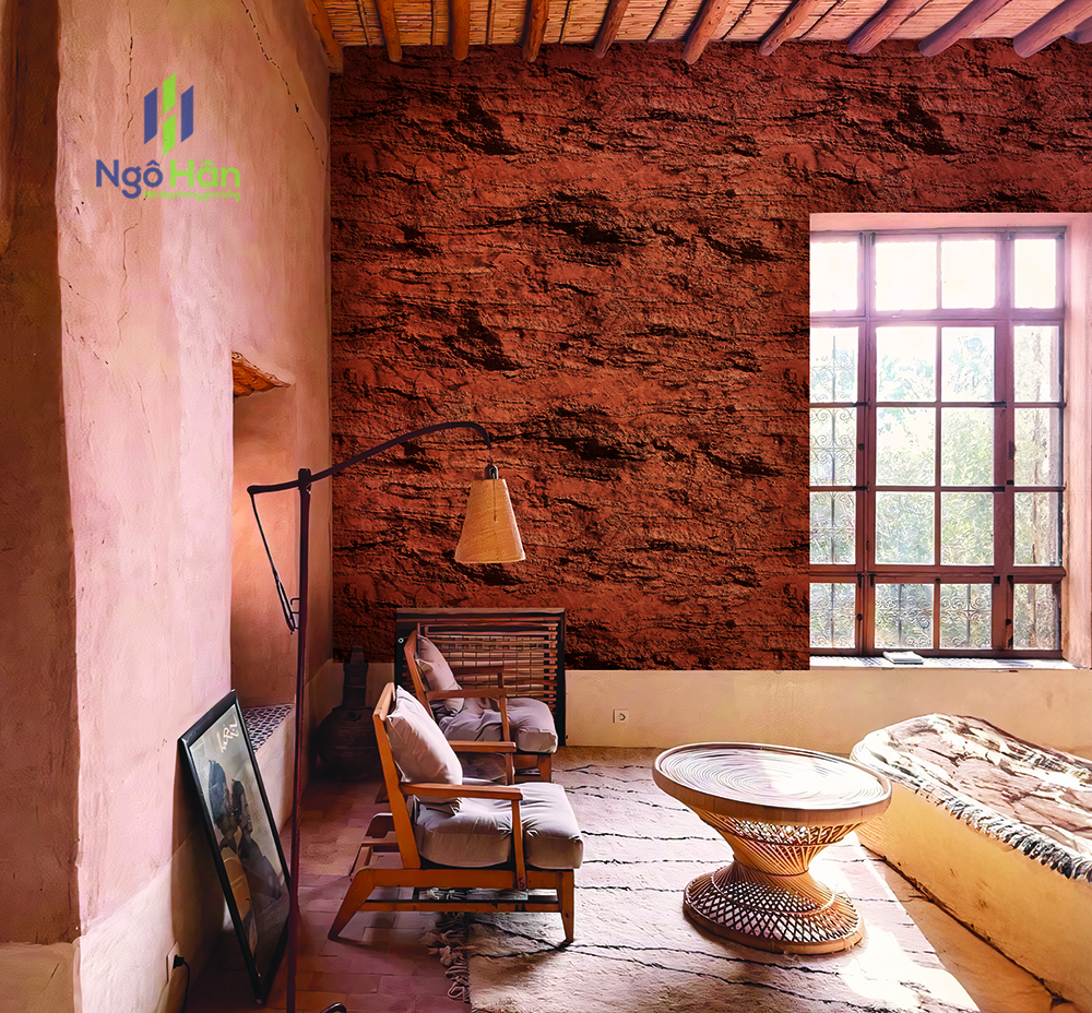 Giấy dán tường hiệu ứng bê tông