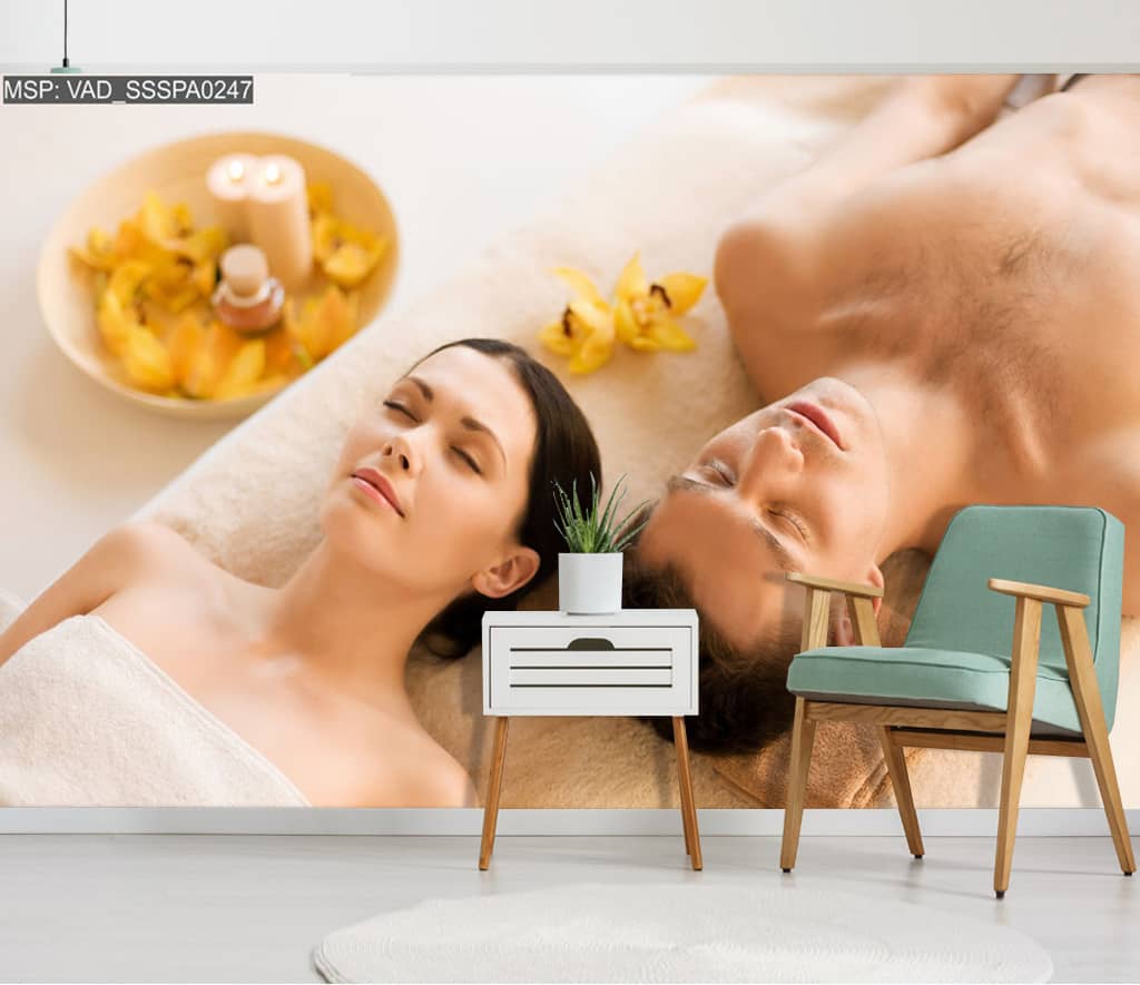 Tranh dán tường 3d spa 0247