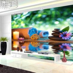 Tranh dán tường spa 0498