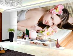 Tranh dán tường spa 0514