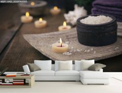 Tranh dán tường spa phòng chờ