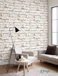 Giấy dán tường giả gạch 3d 3001-1