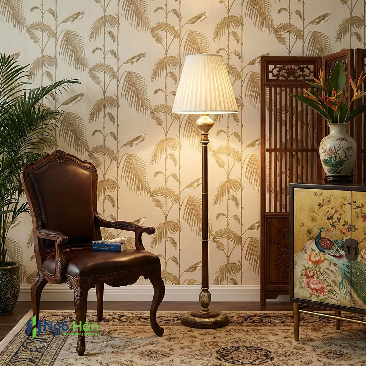 Mẫu giấy dán tường indochine