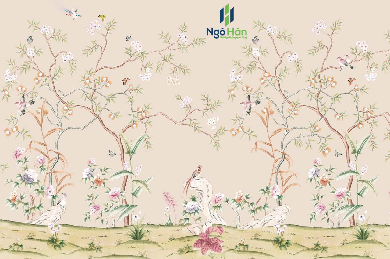 Tranh dán tường indochine 10475