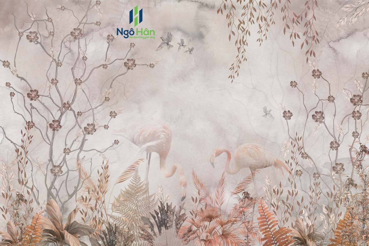 Tranh dán tường indochine 10539