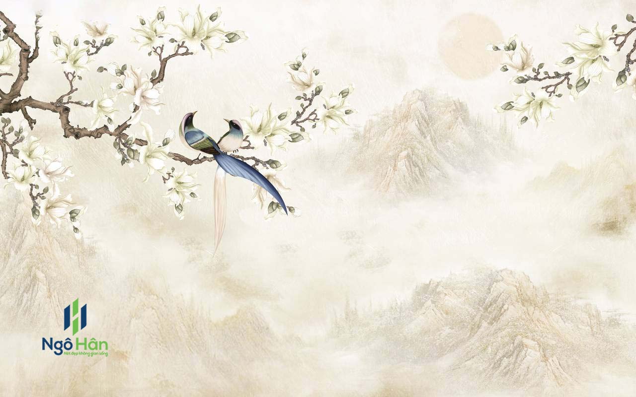 Tranh dán tường indochine 12358
