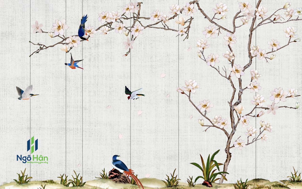 Tranh dán tường indochine 12434