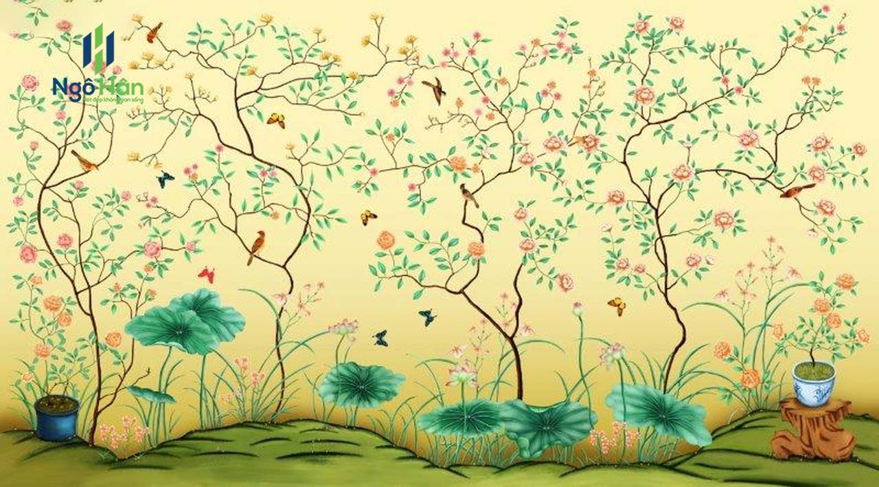 Tranh dán tường indochine 2198