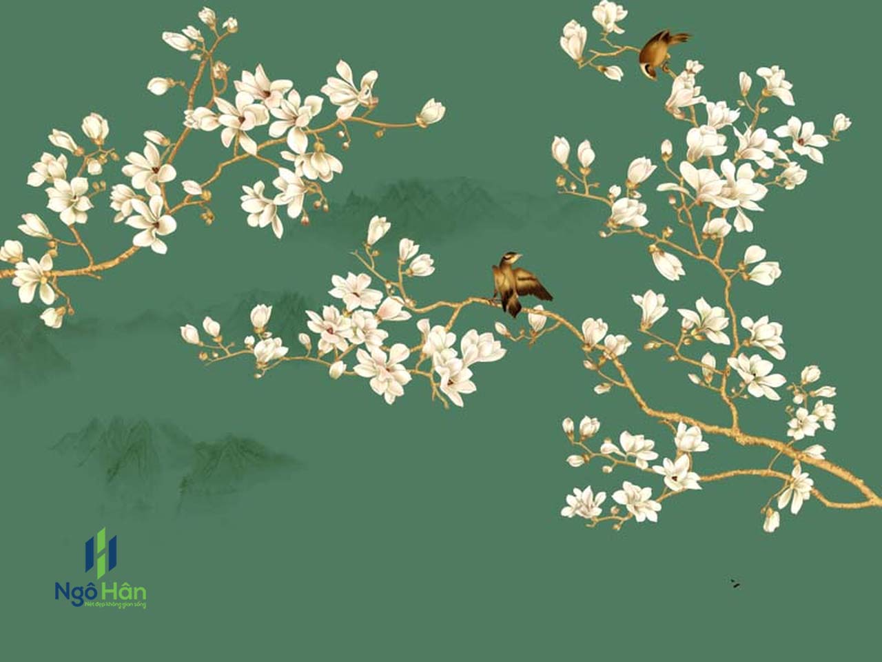 Tranh dán tường indochine 2323
