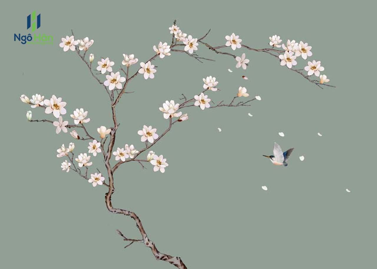 Tranh dán tường indochine 2349