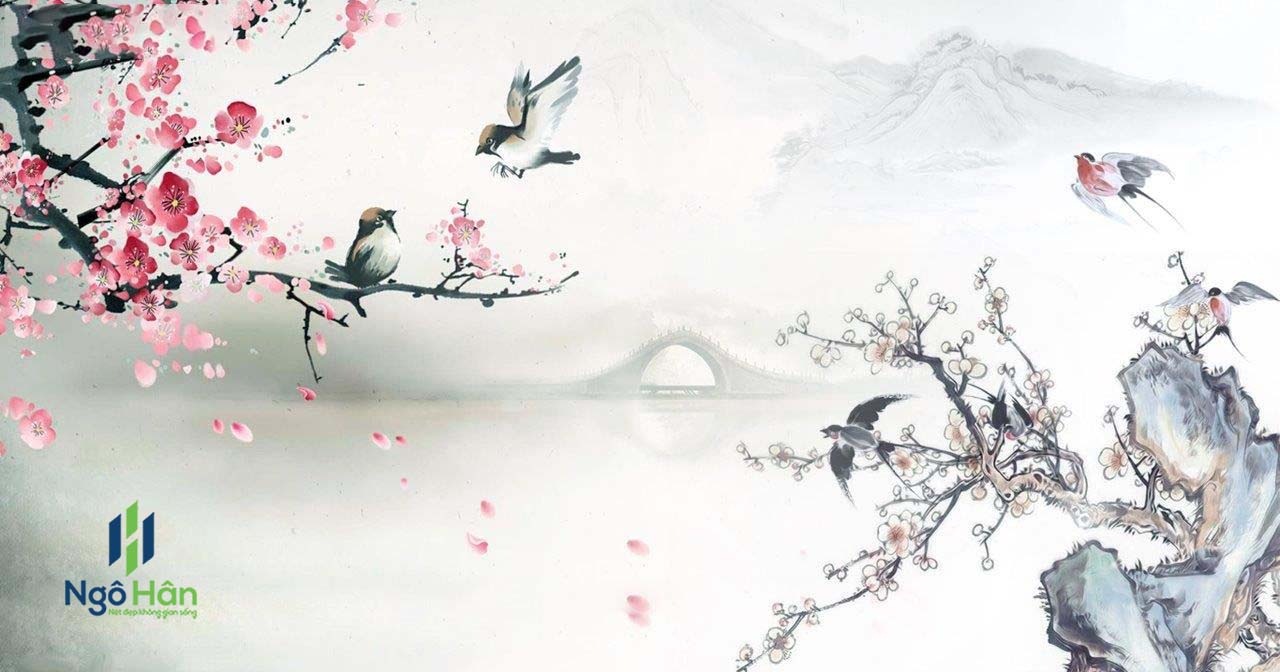Tranh dán tường indochine 2921