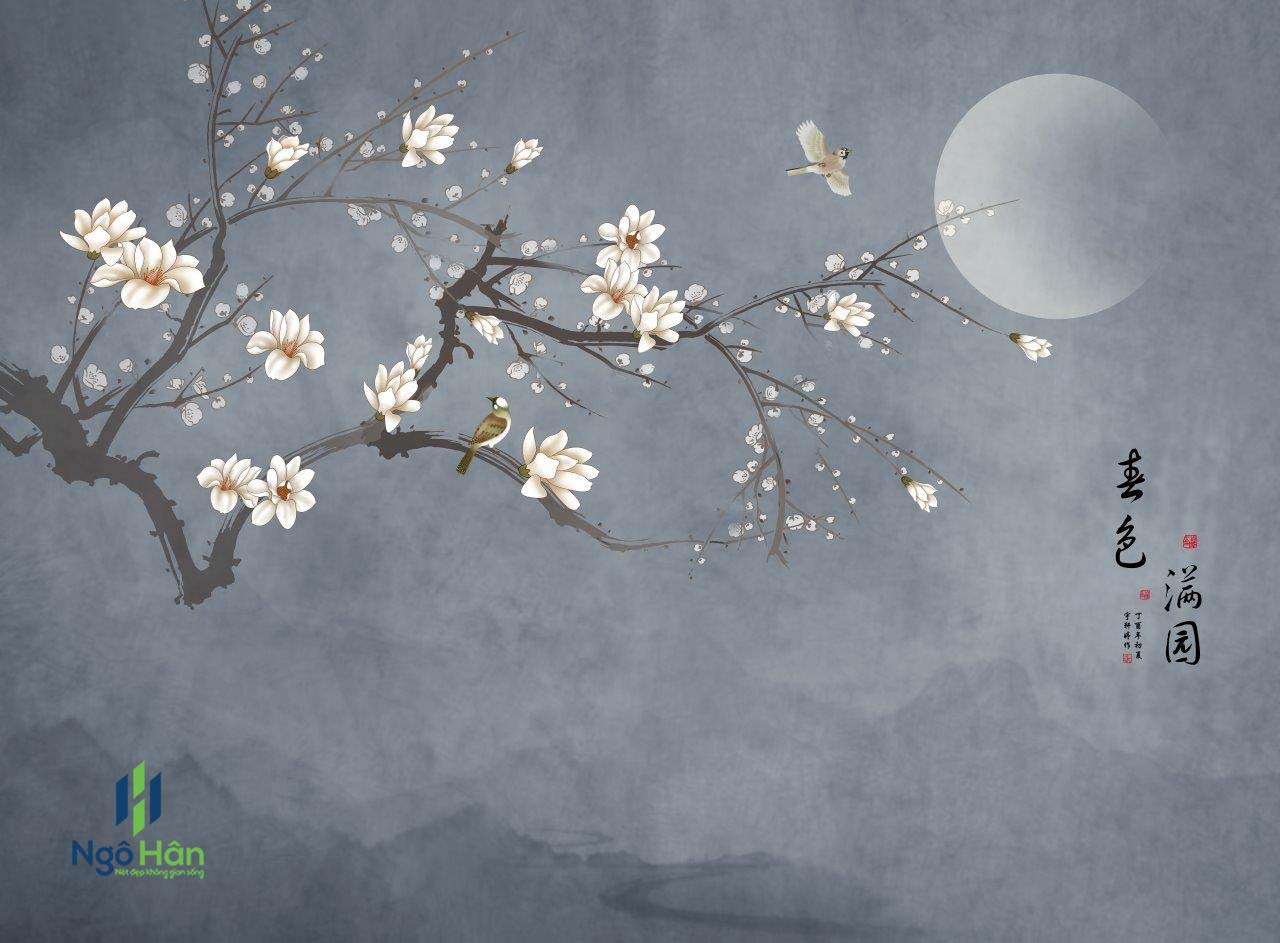 Tranh dán tường indochine 4976
