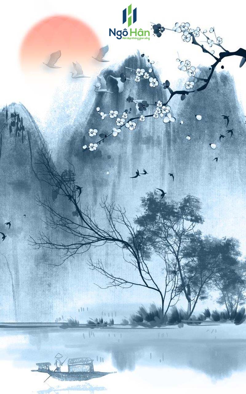 Tranh dán tường indochine 9495