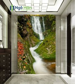 Mẫu tranh dán tường thác nước 17
