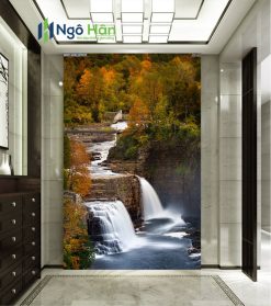 Mẫu tranh dán tường thác nước 19