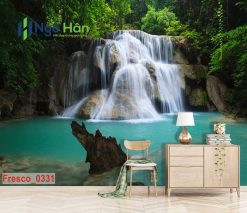Mẫu tranh dán tường thác nước 2
