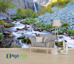 Mẫu tranh dán tường thác nước 26