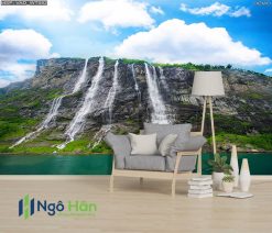 Mẫu tranh dán tường thác nước 27
