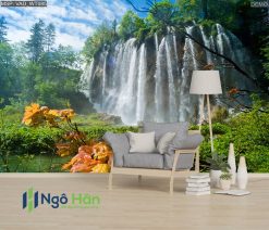 Mẫu tranh dán tường thác nước 29
