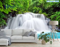 Mẫu tranh dán tường thác nước 4