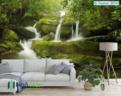 Mẫu tranh dán tường thác nước 5