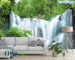 Mẫu tranh dán tường thác nước 9
