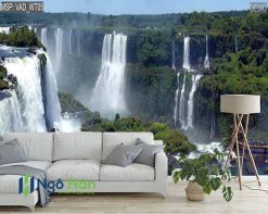 Tranh 3d thác nước phòng khách