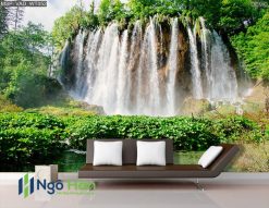 Tranh dán tường thác nước