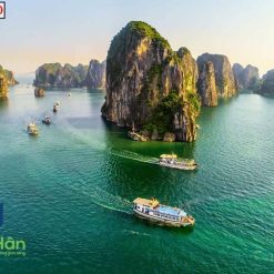 Tranh dán tường cửa sổ vịnh hạ long