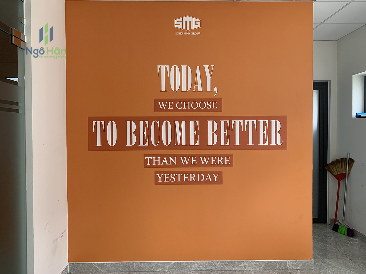 Giấy dán tường màu cam