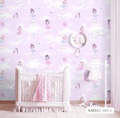 Giấy dán tường màu hồng 3931-2