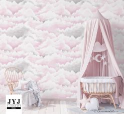 Giấy dán tường màu hồng 7952-1