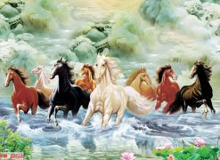 Tranh dán tường mã đáo thành công 22222