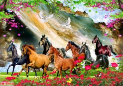 Tranh dán tường mã đáo thành công 50015