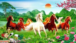 Tranh dán tường mã đáo thành công 50029