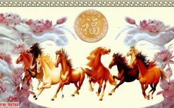 Tranh dán tường mã đáo thành công 50795