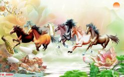 Tranh dán tường mã đáo thành công 50850