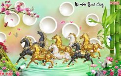 Tranh dán tường mã đáo thành công 51268