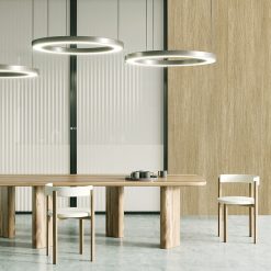 Giấy dán tường phòng ăn giả gỗ