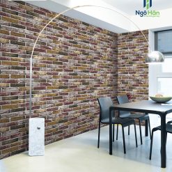 Mẫu giấy dán tường phòng ăn giả gạch