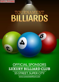 Tranh dán tường bida 11602