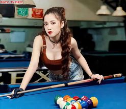 Tranh dán tường quán bida