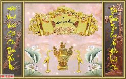 Tranh dán tường phòng thờ 52394